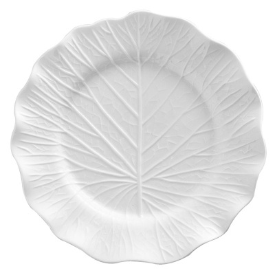 Plato De Postre Cabbage Blanco.