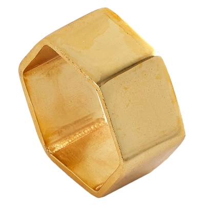 Haus Aro Para Servilletas Octagonal Dorado.