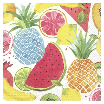 Servilletas De Cóctel Fruity Fruits 10".