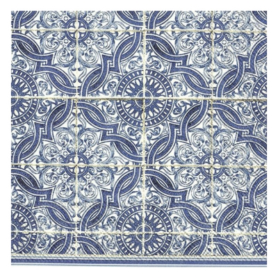 Servilletas De Cóctel De Papel Lorenzo Azul 10".