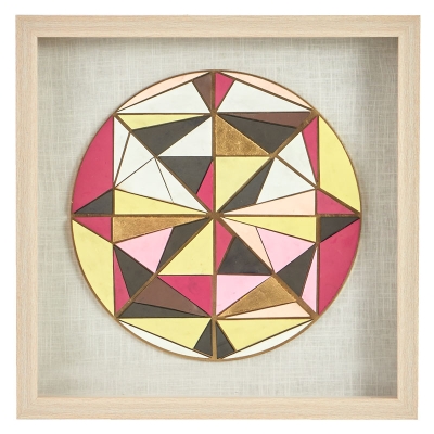 Cuadro Geo Rosado 20" x 20".