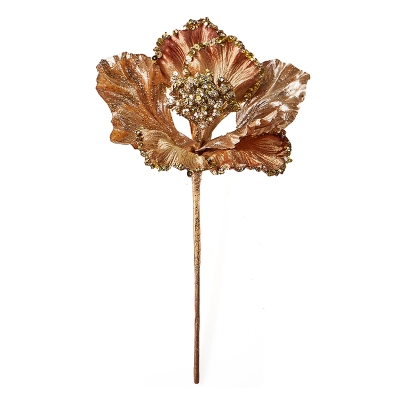 Flor Dorado Brillante 11".