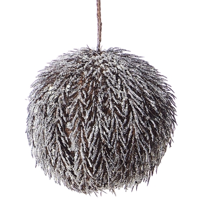 Bola De Navidad Marrón 4".
