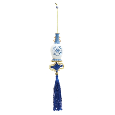Colgantes Jarrones Azul 5".