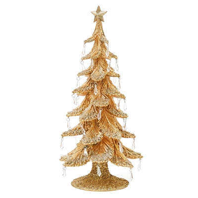 Adorno Árbol Dorado 10" x 21".