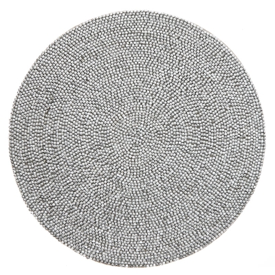 Individual Pedrería Plata 14".