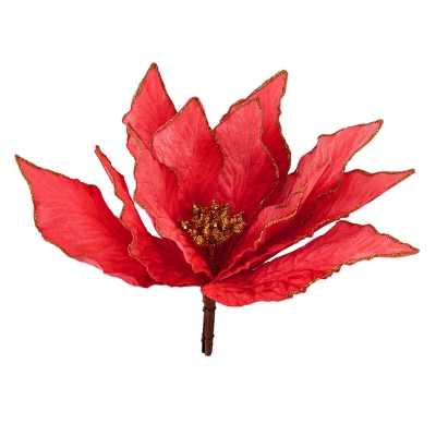 Flor Pascua Rojo 12".