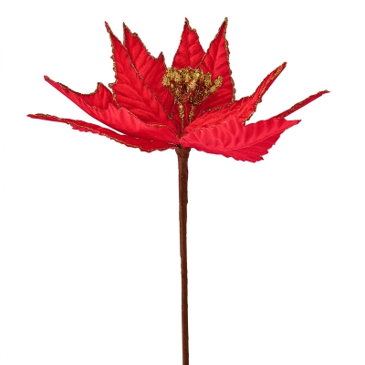 Flor Pascua Rojo 15".