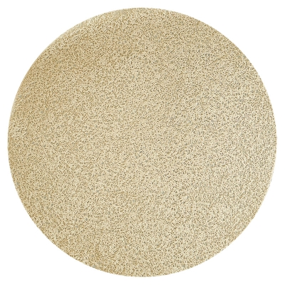 Individual Redondo Brillo Dorado 15".