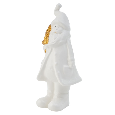 Adorno Santa Claus Blanco 3" x 3" x 6".