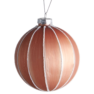 Bola De Navidad Rosado 4".