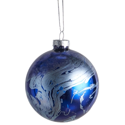 Bola De Navidad Azul 3".