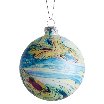 Bola De Navidad Azul 3".