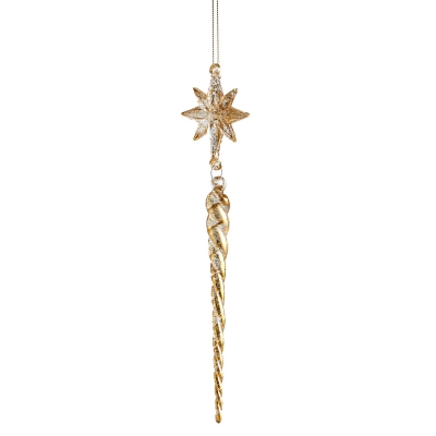 Lágrima Con Estrella Dorado 8".