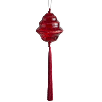 Colgante Con Borla Rojo 15".