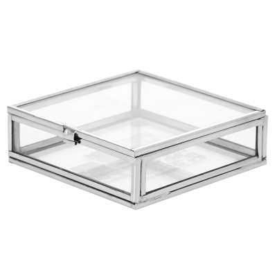 Caja Decorativa De Vidrio Grande.