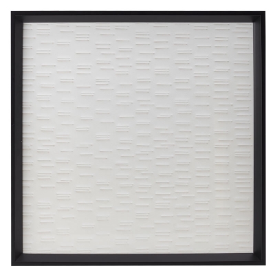 Cuadro Textura Blanco 20" x 20".