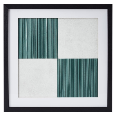 Cuadro Figura Verde 16" x 16".