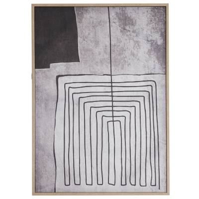 Cuadro Geométrico Gris y Negro 20" x 27.5".