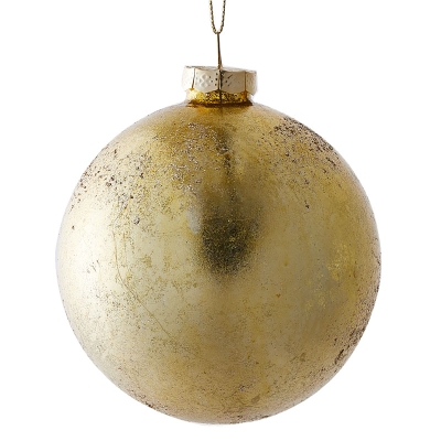 Bola De Navidad Dorado 4".