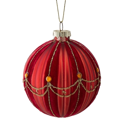 Bola De Navidad Rojo 3".