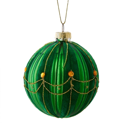 Bola De Navidad Verde 3".