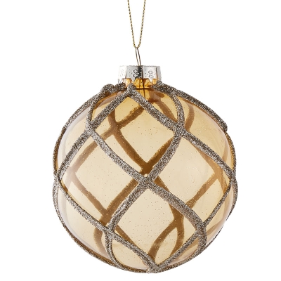Bola De Navidad Dorado 4".