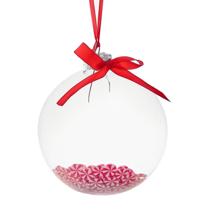 Bola De Navidad Con Dulces 4".