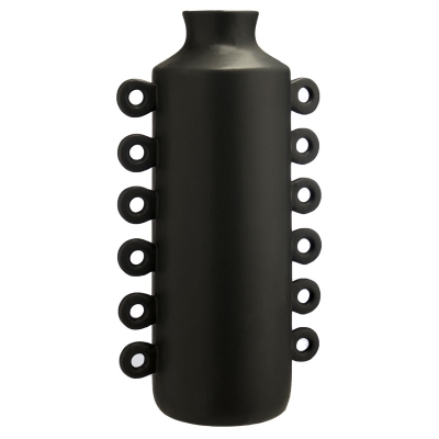 Florero Ring Negro Grande.