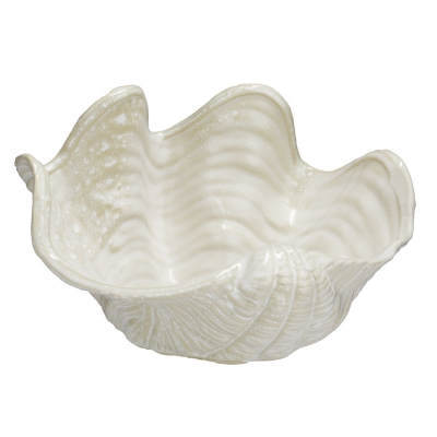 Objeto Decorativo Crest Blanco Grande.
