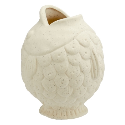 Florero Pez Blanco Mediano.