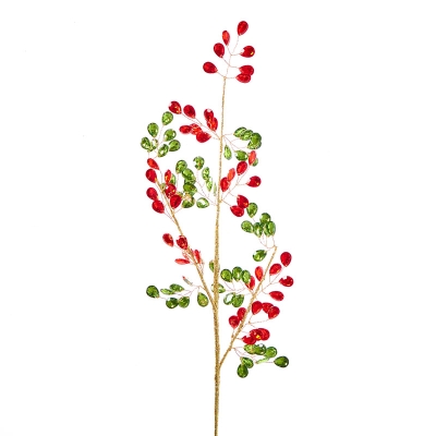 Rama De Pedrería Rojo Y Verde 29".