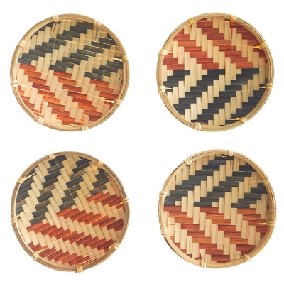 Posavasos De Bambú Juego de 4.