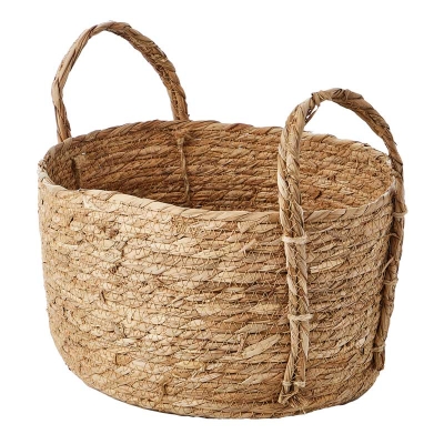 Haus Canasto Oval Crema Mediano.