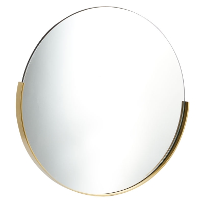 Espejo Redondo Dorado 26" x 26".