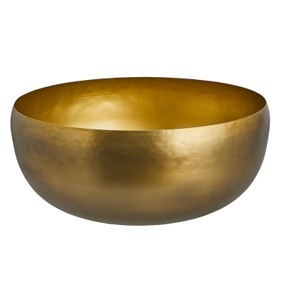 Bowl Decorativo Whitney Dorado Extra Grande.