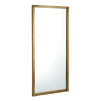 Espejo Rectangular Dorado.