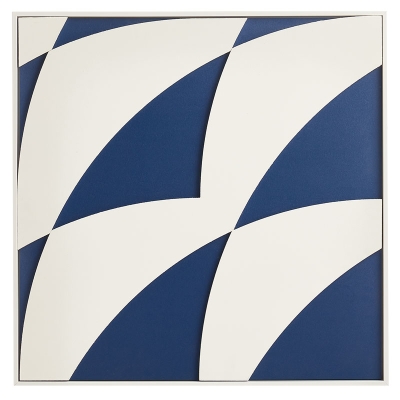 Cuadro Azul y Blanco 23" x 23".