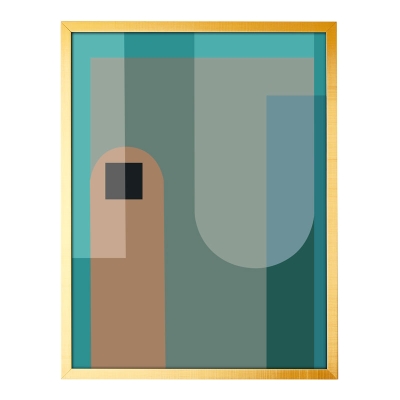 Cuadro Citrus Verde 20" x 25".
