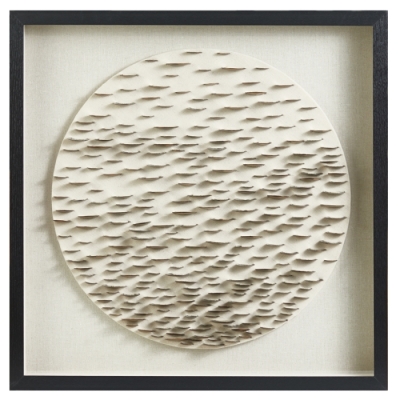Cuadro Crema Sólido 23"x23"