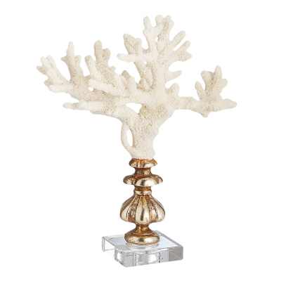 Coral Decorativo Blanco Perla.