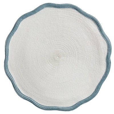 Individual Lucy Crema y Aqua 16".