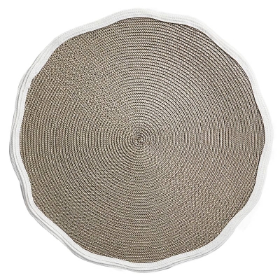 Individual Lucy Dorado y Blanco 16".