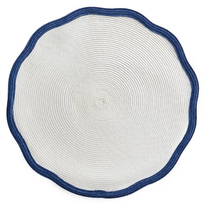 Individual Lucy Blanco y Azul 16".