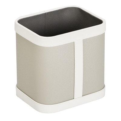 Haus Basurero Gris y Blanco.