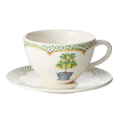 Haus Taza Con Plato Amalfi.