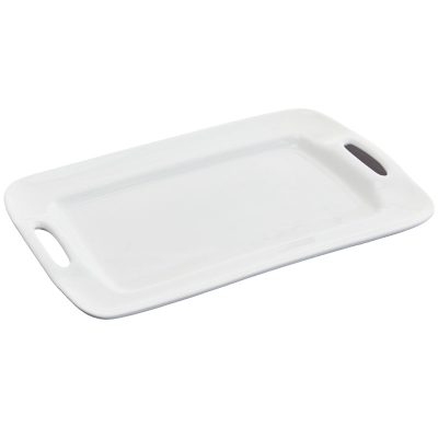 Novo Fuente Rectangular Blanco 18".