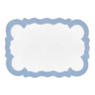 Haus Doiler Cristy Rectangular Azul Claro 8" x 12".