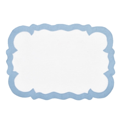 Haus Doiler Cristy Rectangular Azul Claro 13" x 19".