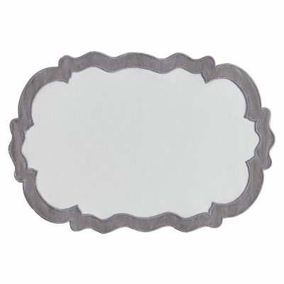 Haus Doiler Cristy Oval Gris 8" x 12".